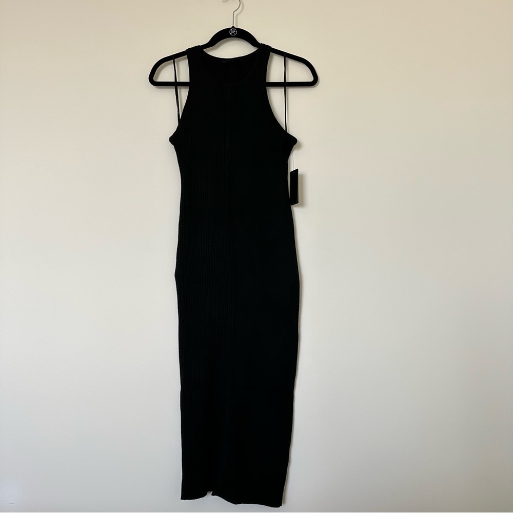 Guess Racerback Midi Black Dress
